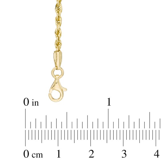 2.5mm Rope Chain Necklace in 14K Gold - 22"