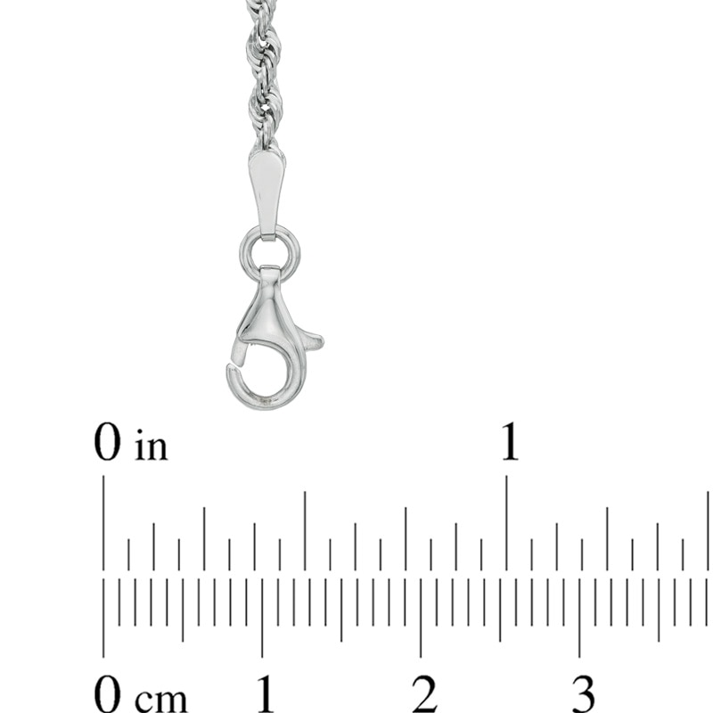 Main Image 2 of 2.5mm Rope Chain Necklace in 14K White Gold - 20"