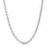 Thumbnail Image 1 of Ladies' Adjustable 0.9mm Cable Chain Necklace in 10K White Gold - 22"