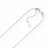 Thumbnail Image 2 of Ladies' Adjustable 0.9mm Cable Chain Necklace in 10K White Gold - 22"