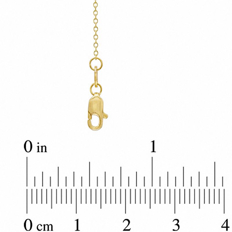 Main Image 2 of Ladies' 1.1mm Cable Chain Necklace in 10K Gold - 16"
