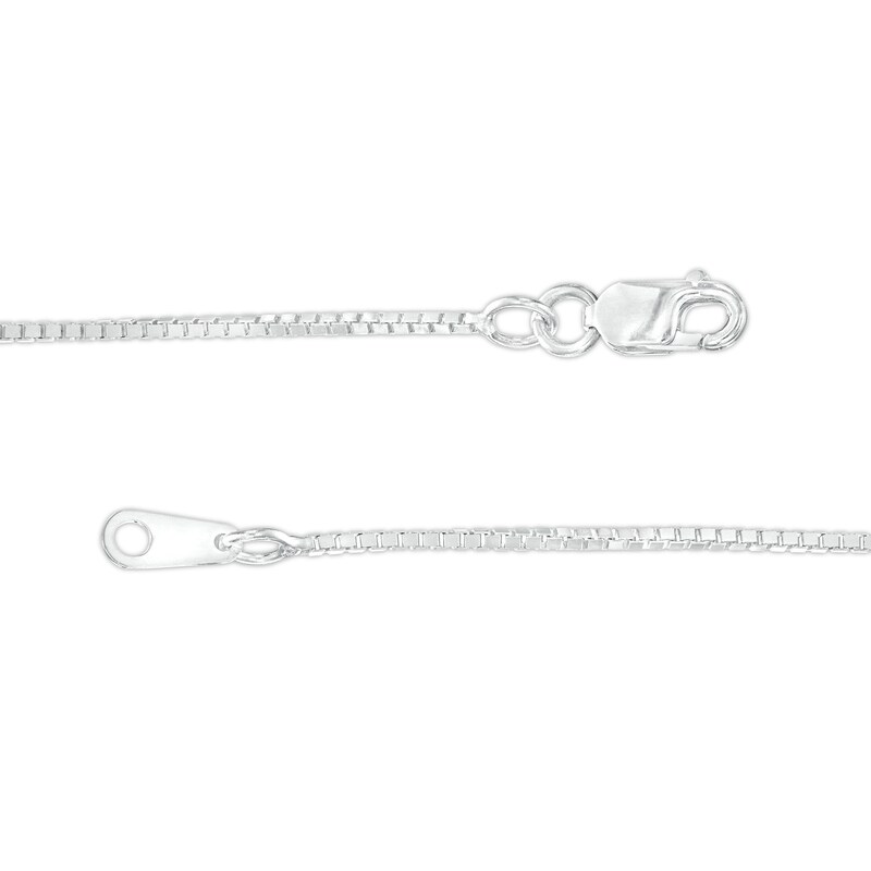 Main Image 4 of 1.0mm Box Chain Necklace in 10K White Gold - 20"