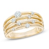 Thumbnail Image 0 of 1/2 CT. T.W. Diamond Layered Orbit Ring in 10K Gold