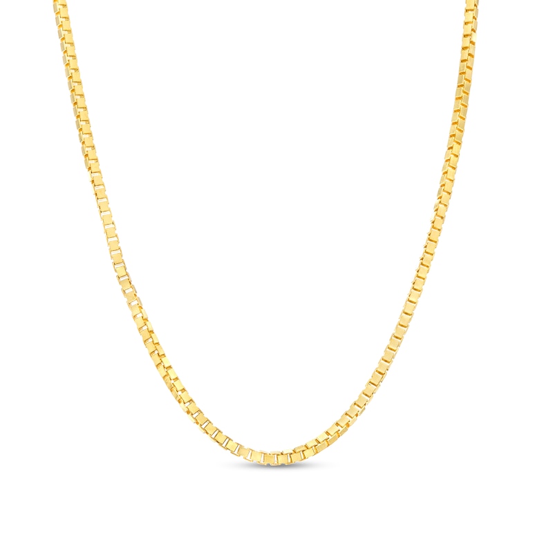 1.0mm Box Chain Necklace in 10K Gold - 18"