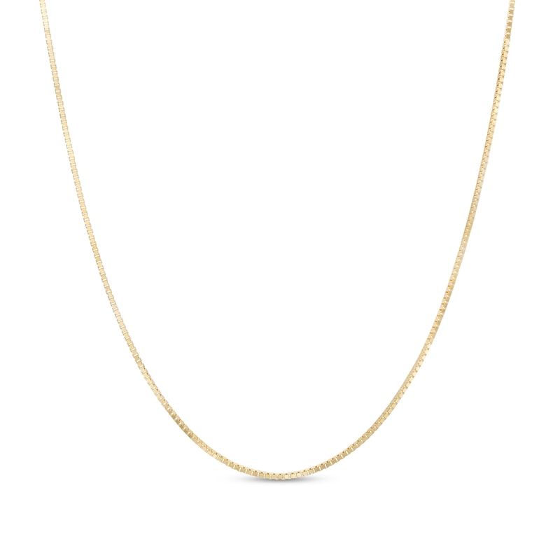 Main Image 1 of 1.0mm Box Chain Necklace in 10K Gold - 22"