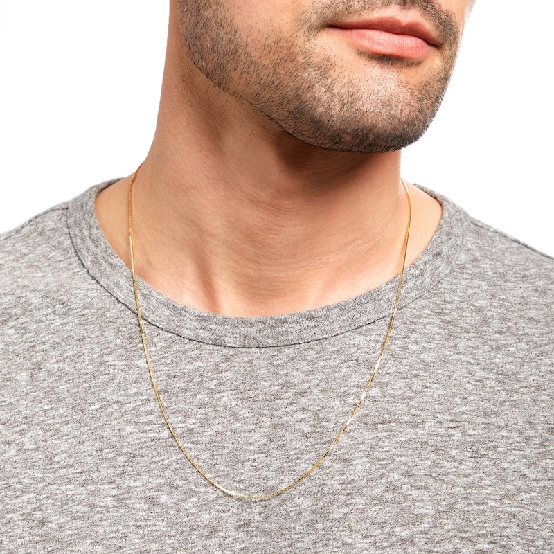 Main Image 2 of 1.0mm Box Chain Necklace in 10K Gold - 22"