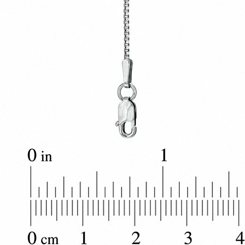 1.0mm Box Chain Necklace in 10K White Gold - 18"