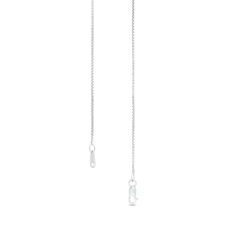 1.0mm Box Chain Necklace in 10K White Gold - 18"