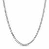 Thumbnail Image 1 of 1.0mm Gourmette Chain Necklace in 10K White Gold - 20"