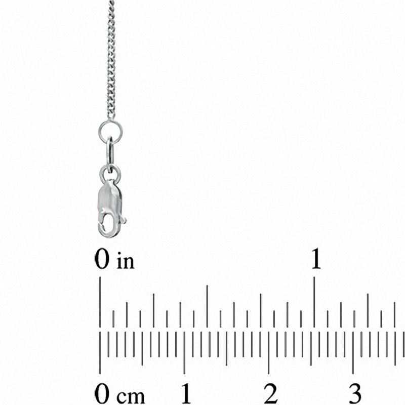 Main Image 2 of 1.0mm Gourmette Chain Necklace in 10K White Gold - 20"