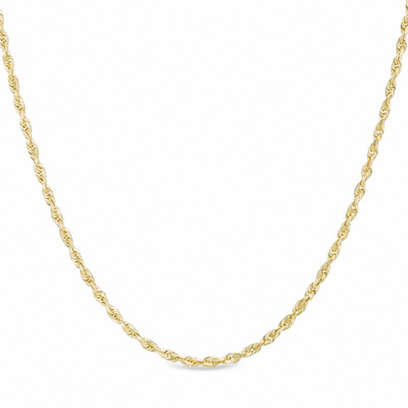 Main Image 1 of 1.5mm Rope Chain Necklace in 10K Gold - 20"