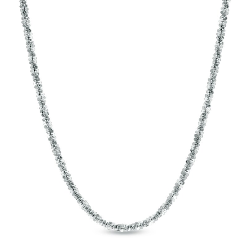 Main Image 1 of 1.5mm Sparkle Chain Necklace in 10K White Gold - 18"