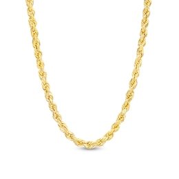 3.0mm Rope Chain Necklace in 10K Gold - 22&quot;