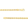 Thumbnail Image 3 of 3.0mm Rope Chain Necklace in 10K Gold - 22"