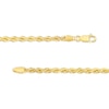 Thumbnail Image 2 of 3.0mm Rope Chain Necklace in 10K Gold - 22"