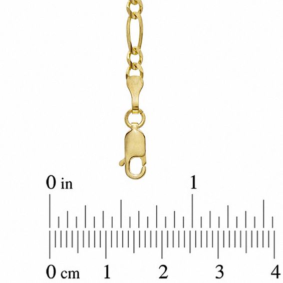 Men's 5.0mm Figaro Chain Necklace in 10K Gold - 22"