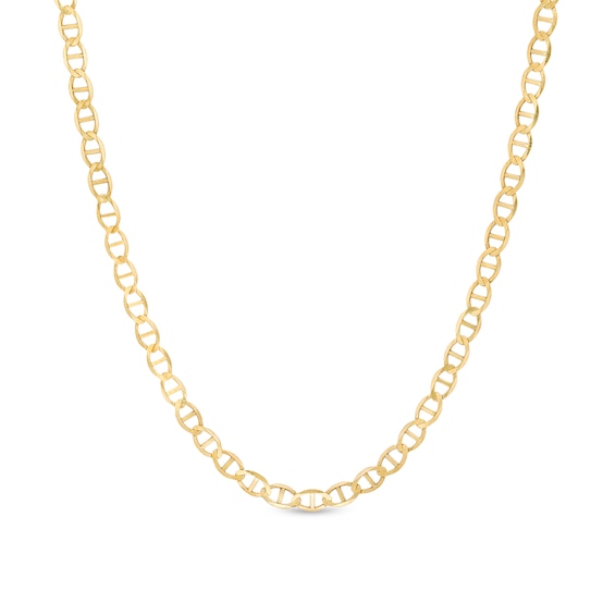 Men's 3.2mm Mariner Chain Necklace in 10K Gold - 20"