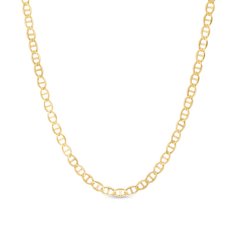 Men's 3.2mm Mariner Chain Necklace in 10K Gold - 20"