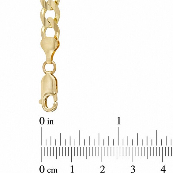5.0mm Figaro Chain Bracelet in 10K Gold - 8.5"