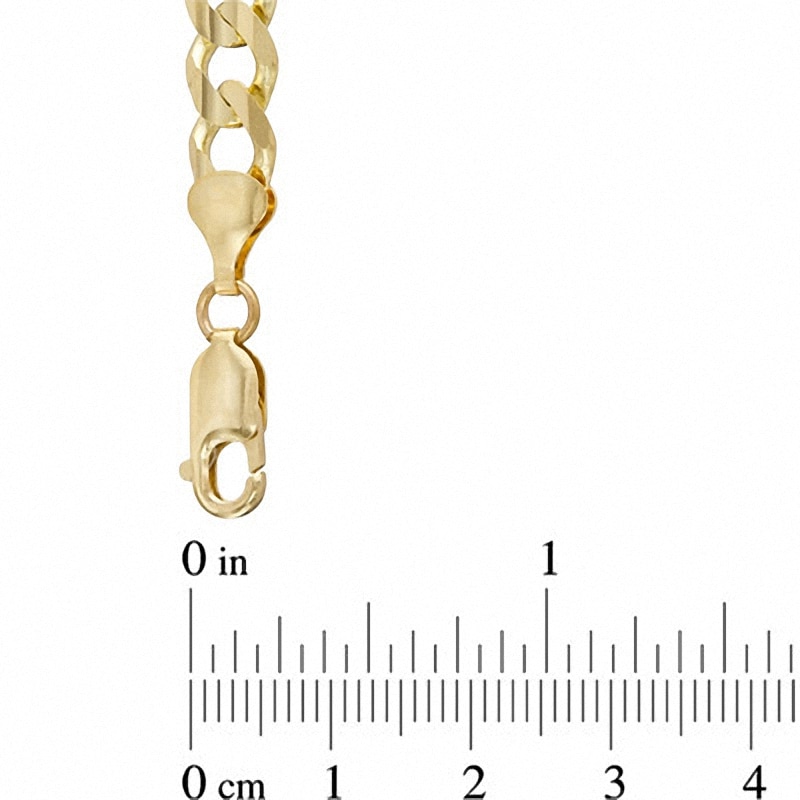 Main Image 3 of 5.0mm Figaro Chain Bracelet in 10K Gold - 8.5"