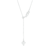 Thumbnail Image 2 of Ladies' 0.8mm Adjustable Box Chain Necklace in Sterling Silver - 22"