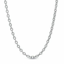 Ladies' 0.9mm Adjustable Cable Chain Necklace in Sterling Silver - 22&quot;