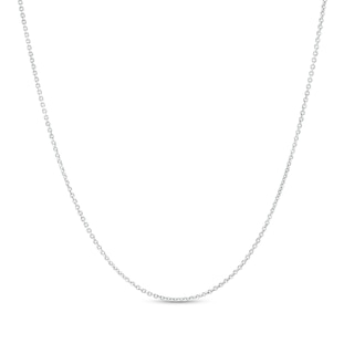 Ladies' 0.9mm Adjustable Cable Chain Necklace in Sterling Silver - 22"