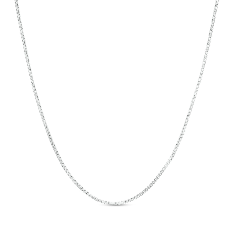 0.9mm Box Chain Necklace in Sterling Silver - 20"