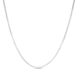 1.3mm Box Chain Necklace in Sterling Silver - 18&quot;