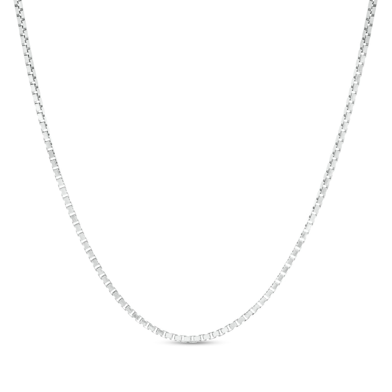 1.3mm Box Chain Necklace in Sterling Silver - 18"