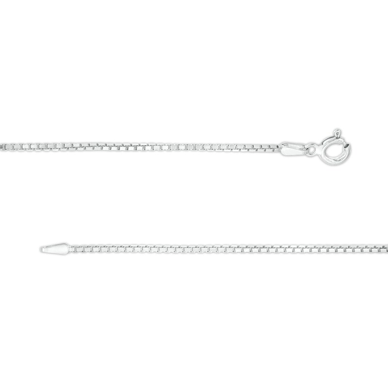 1.3mm Box Chain Necklace in Sterling Silver - 18"