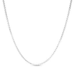1.3mm Box Chain Necklace in Sterling Silver - 22&quot;