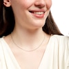 Thumbnail Image 2 of Ladies' 1.4mm Cable Chain Necklace in Sterling Silver - 16"