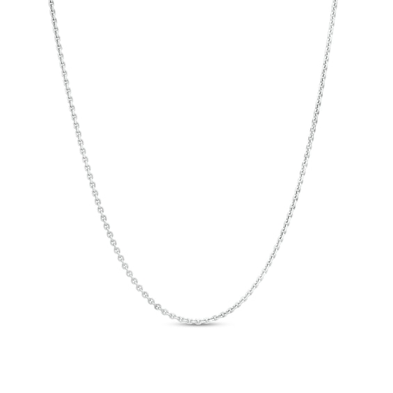 18 Inch Thin Chain Necklace in Sterling Silver