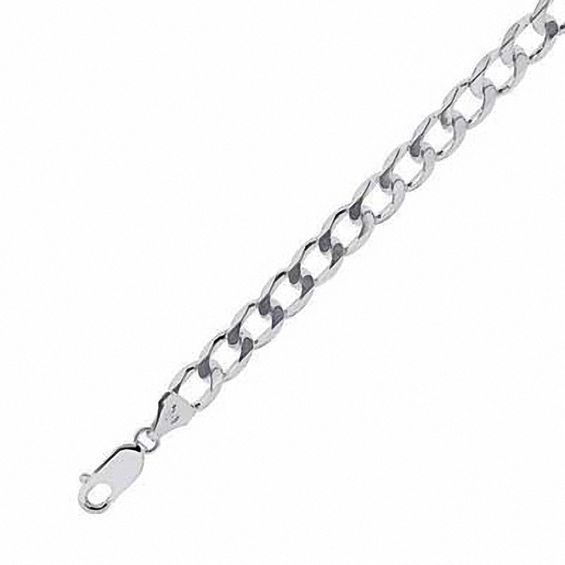 5.5mm Curb Chain Bracelet in Sterling Silver - 8.5"