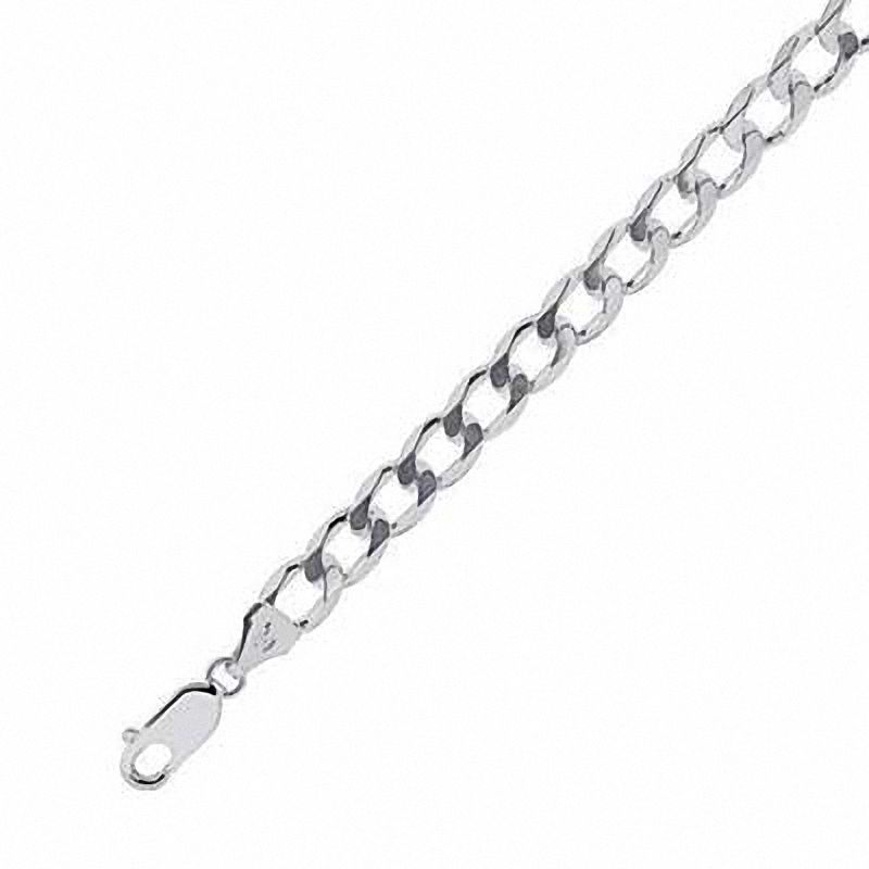 Main Image 2 of 5.5mm Curb Chain Bracelet in Sterling Silver - 8.5"