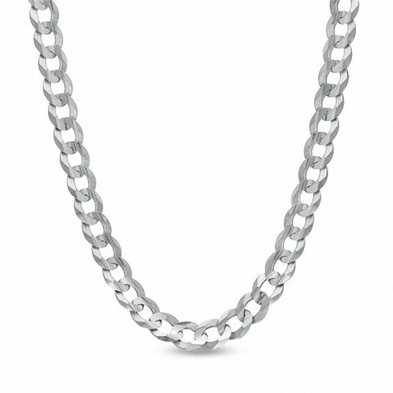 Curb chain anklet Silver curb chain with gemstone Sterling silver