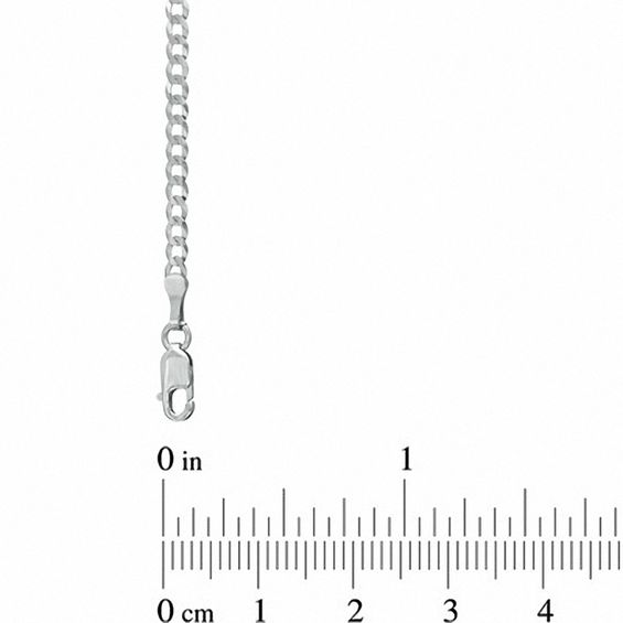 5.5mm Curb Chain Necklace in Sterling Silver - 22"