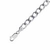 Thumbnail Image 2 of 7.0mm Curb Chain Bracelet in Sterling Silver - 8.5"