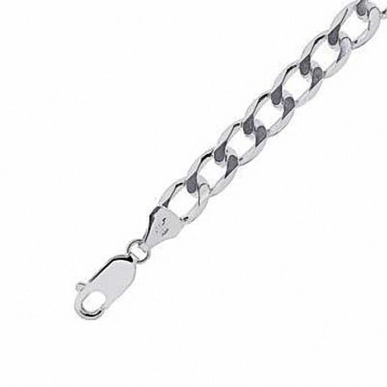 7.0mm Curb Chain Bracelet in Sterling Silver - 8.5"
