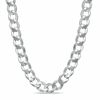 Thumbnail Image 1 of 7.0mm Curb Chain Necklace in Sterling Silver - 22"