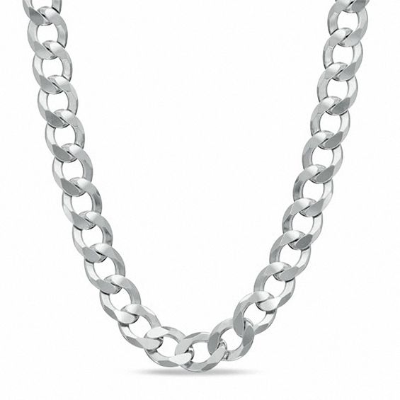 7.0mm Curb Chain Necklace in Sterling Silver - 22"