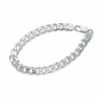 Thumbnail Image 1 of 7.8mm Curb Chain Bracelet in Sterling Silver - 8.5"