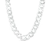 Men's 7.6mm Curb Chain Necklace in Sterling Silver - 24"