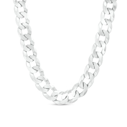Men's 7.6mm Curb Chain Necklace in Sterling Silver - 24&quot;