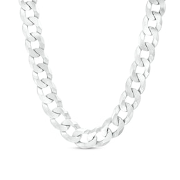 Men's 12.0mm Curb Chain Necklace in Stainless Steel - 22