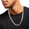 Thumbnail Image 1 of Men's 7.6mm Curb Chain Necklace in Sterling Silver - 24"