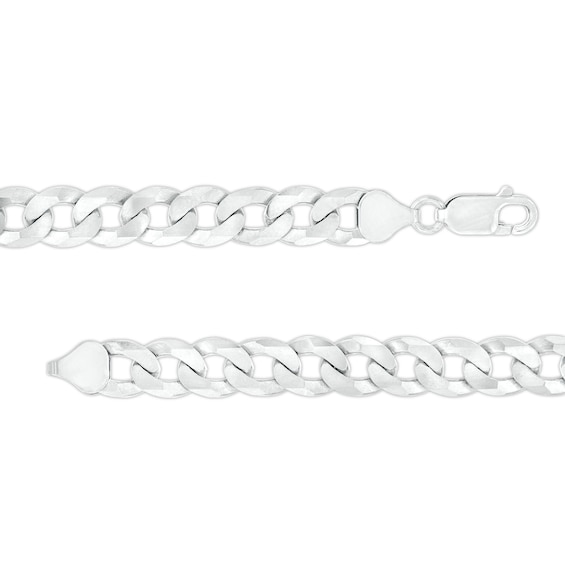 Men's 7.6mm Curb Chain Necklace in Sterling Silver - 24"