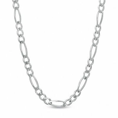 Zales Men's Sterling Silver Figaro Chain Necklace