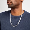 Thumbnail Image 2 of Men's 7.0mm Figaro Chain Necklace in Sterling Silver - 24"